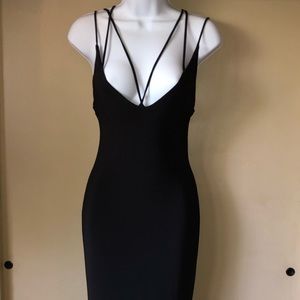 Strappy black dress